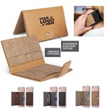 PU Sticker Phone Stand Card Wallet